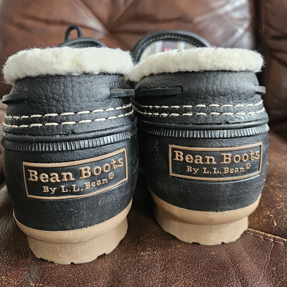 Women's L.L. Bean Boots Rubber Mocs Black Size 8 - Picture 7 of 7